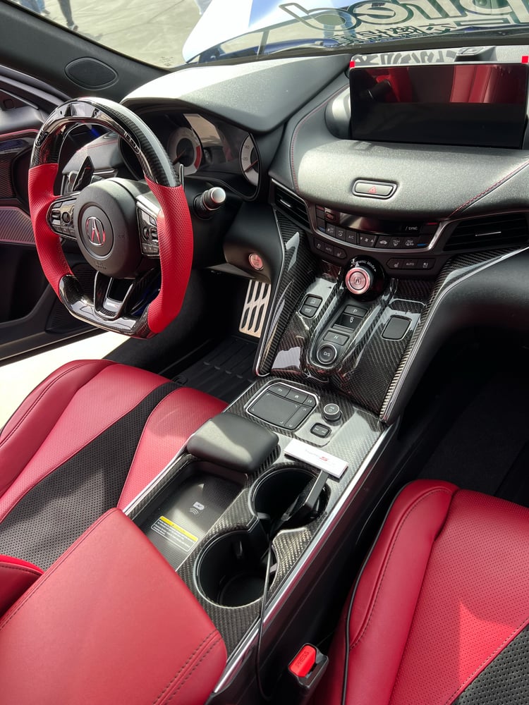 Image of AEROCARBON- 2021+ Acura TLX [Cup Console] Cover