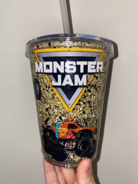 Image 1 of monster jam 12oz acrylic tumbler