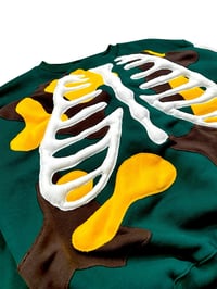 Image 4 of Reworked Toxic Ribcage 3D Puff Sweatshirt Size XL