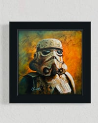 Image 1 of ‘BATTLEWORN STORMTROOPER’ Oil Painting 