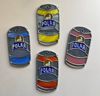 Image 1 of Stained glass seltzer suncatcher