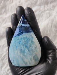 Image 6 of Blue Sardonyx Agate Teardrop Crystal - 6 Styles