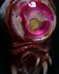 Image 4 of Little Magenta Monster Toothy pendant, OOAK,