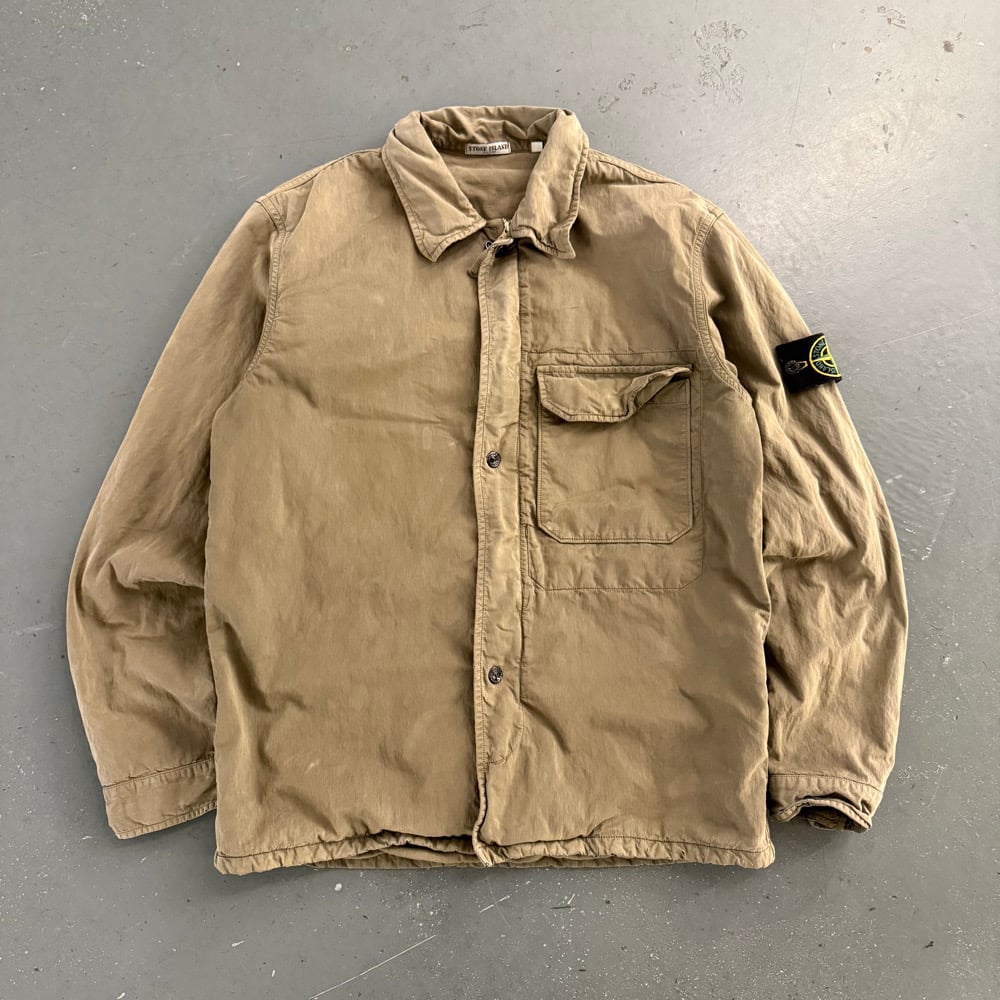 ジャケット・アウター 2011SS STONE  OLD EFFECT JACKET Stone Island Old Effect Overshirt in Beige | SVD USA