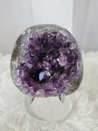Image 1 of 1lb Amethyst Agate Rough Edge Crystal Geode