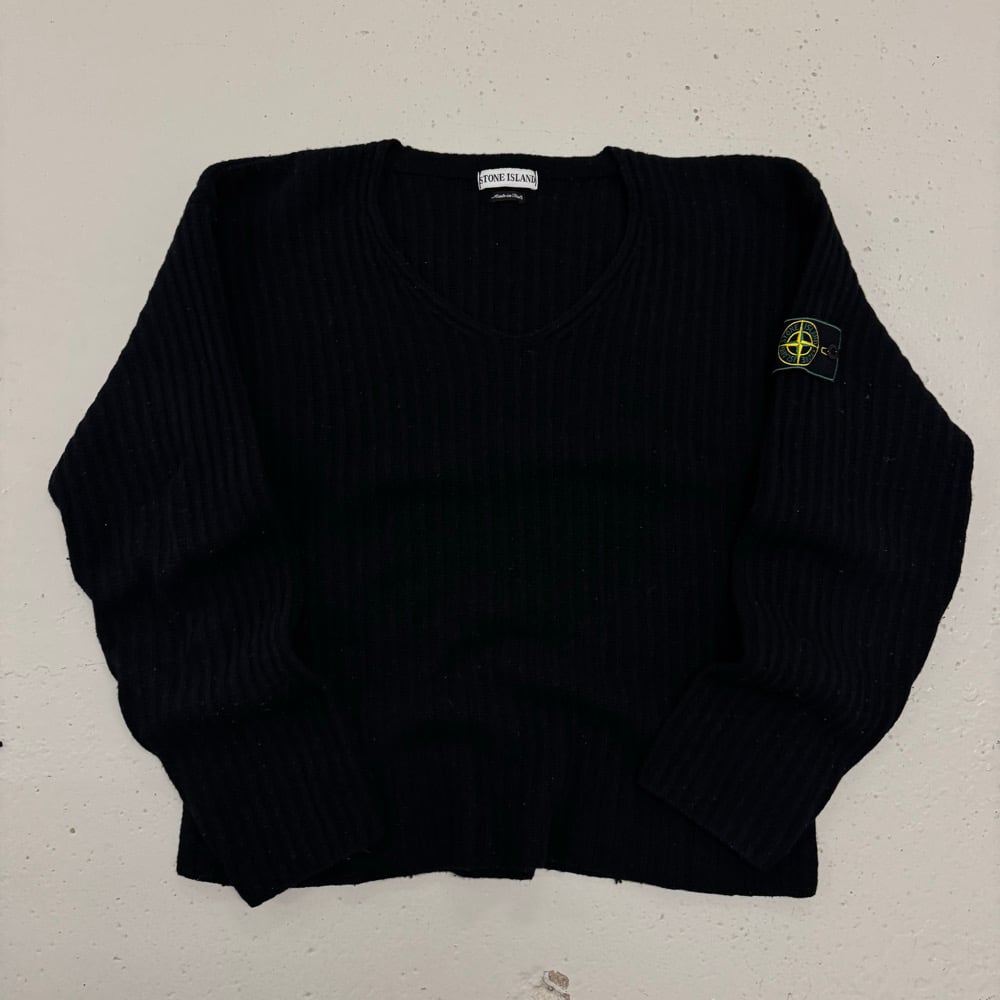 Image of 1990s Stone Island Wool Sweatshirt, Size Medium