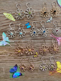 Image 8 of Sterling Apatite Bloom Earrings