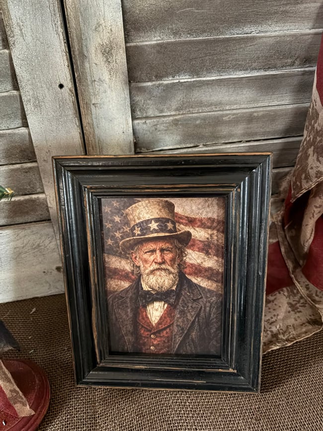 #2 Uncle Sam print w/ Prim tree