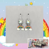 Rainbow + Aurora Borealis Capture Crystal Earrings