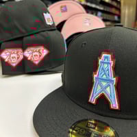 Image 2 of New Era 59Fifty Houston Oilers 75th Pinky