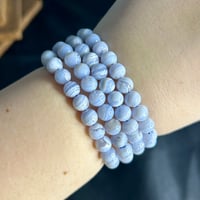 Image 1 of Blue Lace Agate Bracelet ($14)