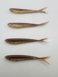 Brown & Tan Shad Minnow 7 pcs