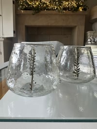 Image 1 of LEAF MOSAIC T LIGHT HOLDER SMALL