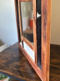 Image 5 of Small Cow Hide Mirror 