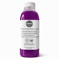 Grape Sea Moss Juice (6-Pack, 16oz Bottles)