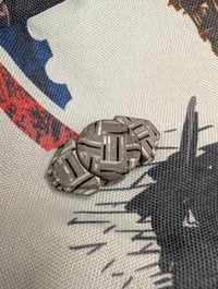 Image 4 of *Drop Spinner LordVader-Bar in Basket Weave Zircuti Etched