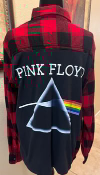 Vintage Black/Red Flannel Shirt Pink Floyd