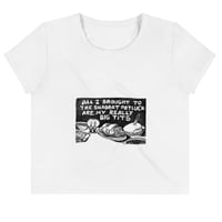 Image 1 of "All I Brought" Crop Tee with "Diva Nigun" back, includes 2xl - 3xl 