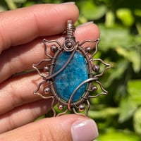 Image 1 of Blue Apatite Sunflower 🌻💙