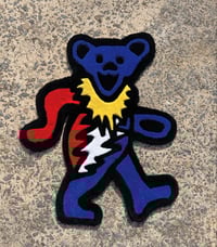 Image 1 of Bear rug Red White and Blue