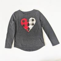 Image 2 of Cat & Jack Long Sleeve 'Heart/Loved' Top Bundle