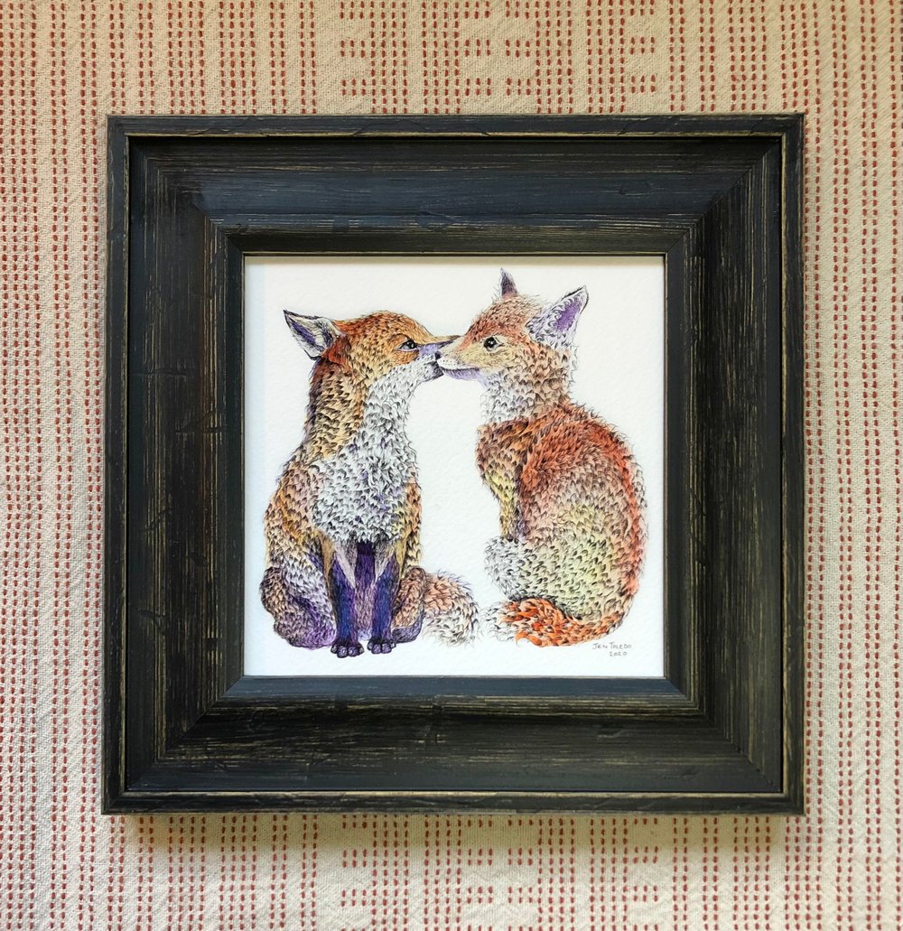 Image of Kissing Fox Kits