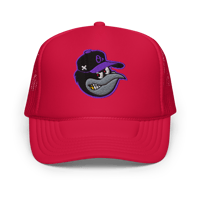 Image 4 of Tha O's "Bird Flu" Snapback Trucker (Purple Logo)