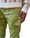 MYF8TH Light Olive Leather Cargo Pants