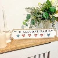 Personalised Family Acrylic & Oak Plaque