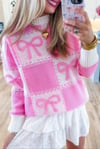 Pink Bow Sweater 