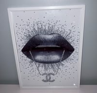 Image 1 of SILVER GLOSSY LIP PRINT 