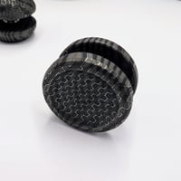 Image 1 of Preorder Custom Size Dish/5Slope Button in Reptilian Dama Blacken Finish