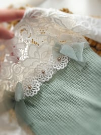 Image 2 of Newborn Bodysuit Photo Prop – Sienna (Sage & Off White)