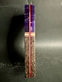 Image 4 of Mesh Resin & Redwood Burl Segmented Knife Scales