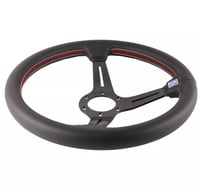 Image 5 of NARDI Black Leather 14inch Steering Wheel