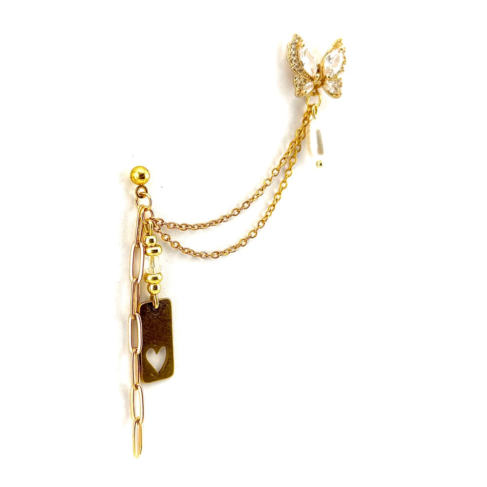 Image of Caged Wing Ear Chain