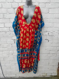 Image 2 of FLORENCE maxi dress red blue 