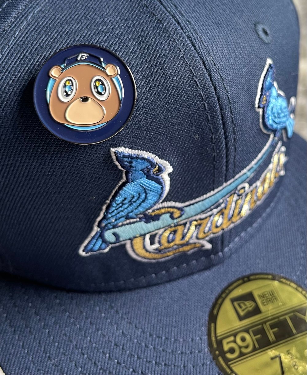 Image of Bear Pin - Navy Ice
