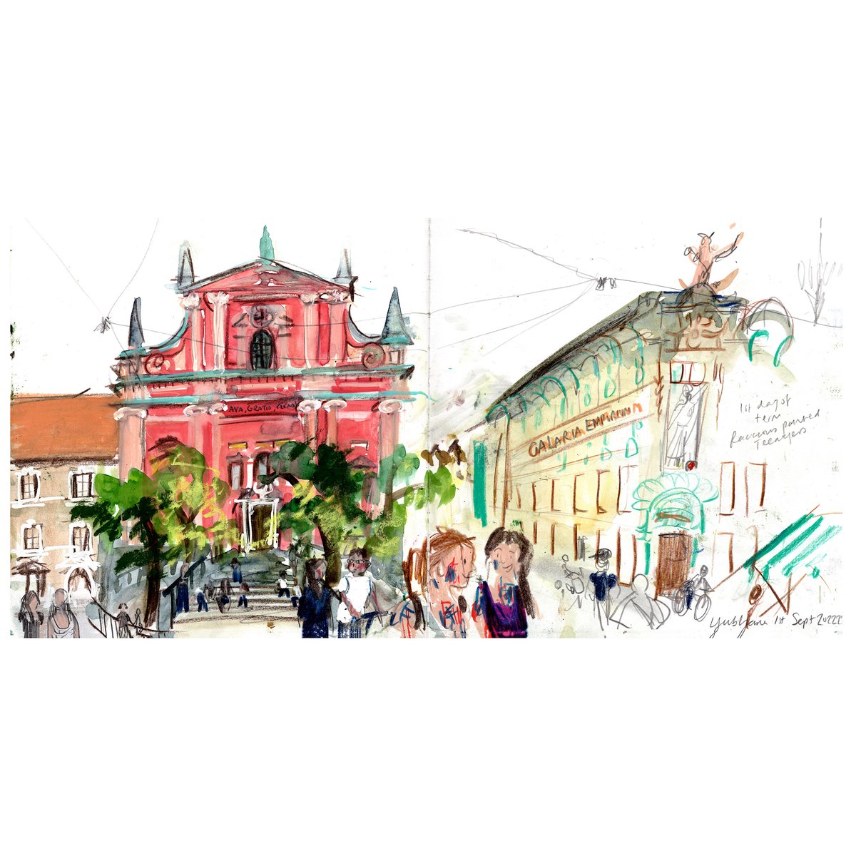 Image of  Slovenia Sketchbook - Sketchbook Zine