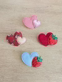Image 1 of Broche coeur double au choix 