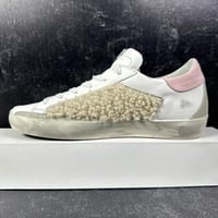 Image 8 of GOLDEN GOOSE SUPER STAR LEATHER AND SHEARLING TRIM SNEAKERS 38 WOMENS SHOES SIZE 8 MADE IN ITALY GGD