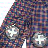 Image 2 of Avec Zele checkered pants with knee pockets
