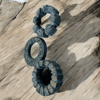 Image 2 of Large Lava Ring Necklace (#06)