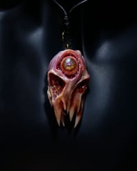 Image 11 of Flesh Oracle Snaggletooth Pendant - Handmade OOAK