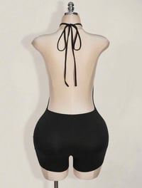 Image 3 of Cross Halter Sexy Jumpsuit