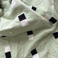 Image 3 of Pistachio Dream throw quilt