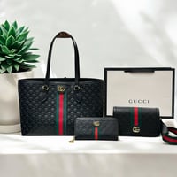 BLACK GUCCI 3PC SET