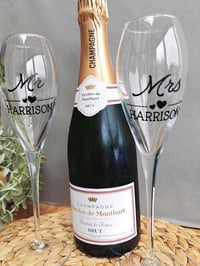 Image 2 of Personalised Mr & Mrs Glasses