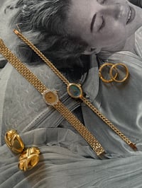 Image 2 of RARE Vintage 14k Solid Gold And Diamonds Baume&Mercier ✨
