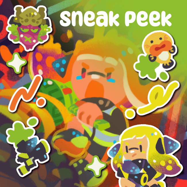 🍋 AGENT INKADIA Shooting Starfish ~ ARTBOOK 7x7 INCH